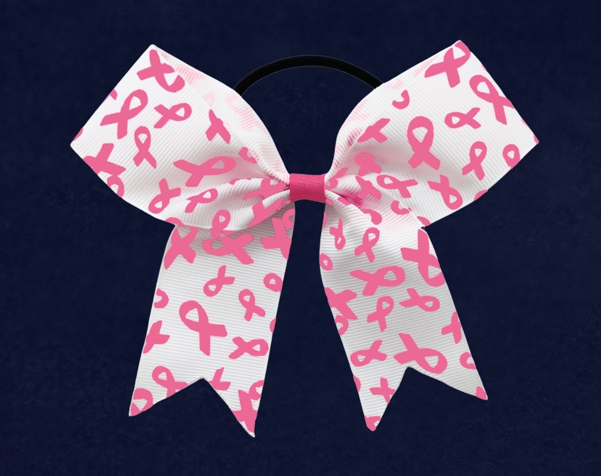 25 Breast Cancer Pink Ribbon Hair Bows by Fundraising For A Cause