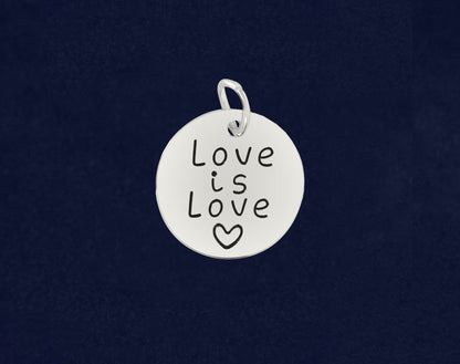 Love Is Love Circle Gay Pride Charms by Fundraising For A Cause