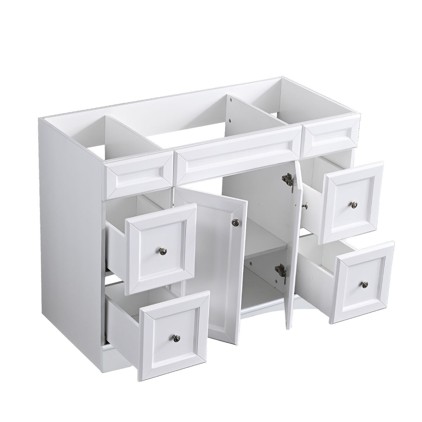 48 Inch Bathroom Vanity Cabinet in White, Vanity Base only
