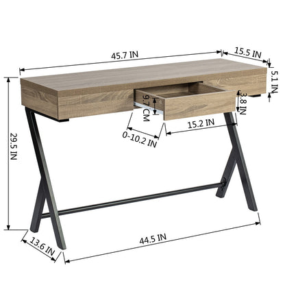 45.7" Office Writing Computer Desk With 1 Drawer