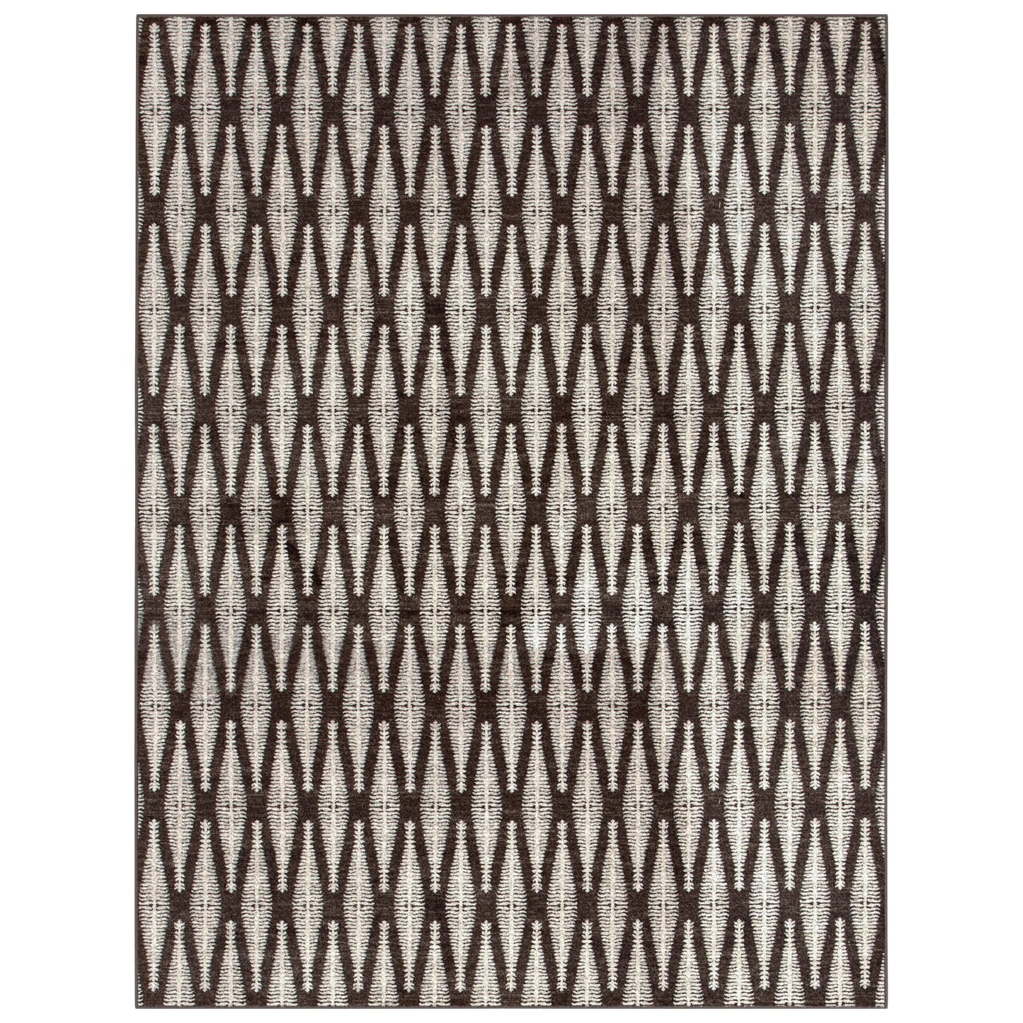 Mesilla Ivory/Brown Area Rug 5x8