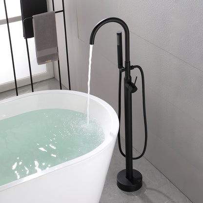 Single Handle Floor Mounted Clawfoot Tub Faucet