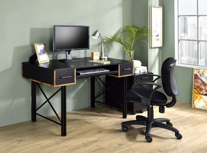 ACME Settea Computer Desk, Black Finish 92799