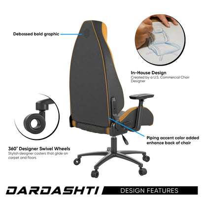 Dardashti Gaming Chair - Yellow