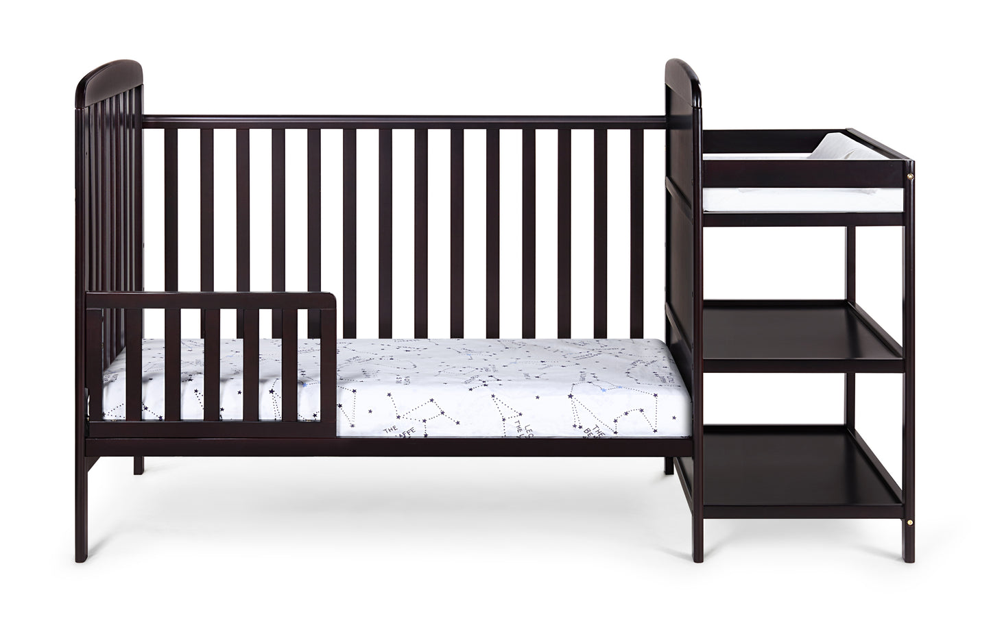 Ramsey 3-in-1 Convertible Crib and Changer Combo Espresso