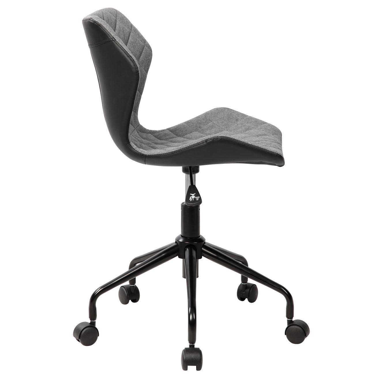 Techni Mobili Deluxe Modern Office Armless Task Chair, Grey