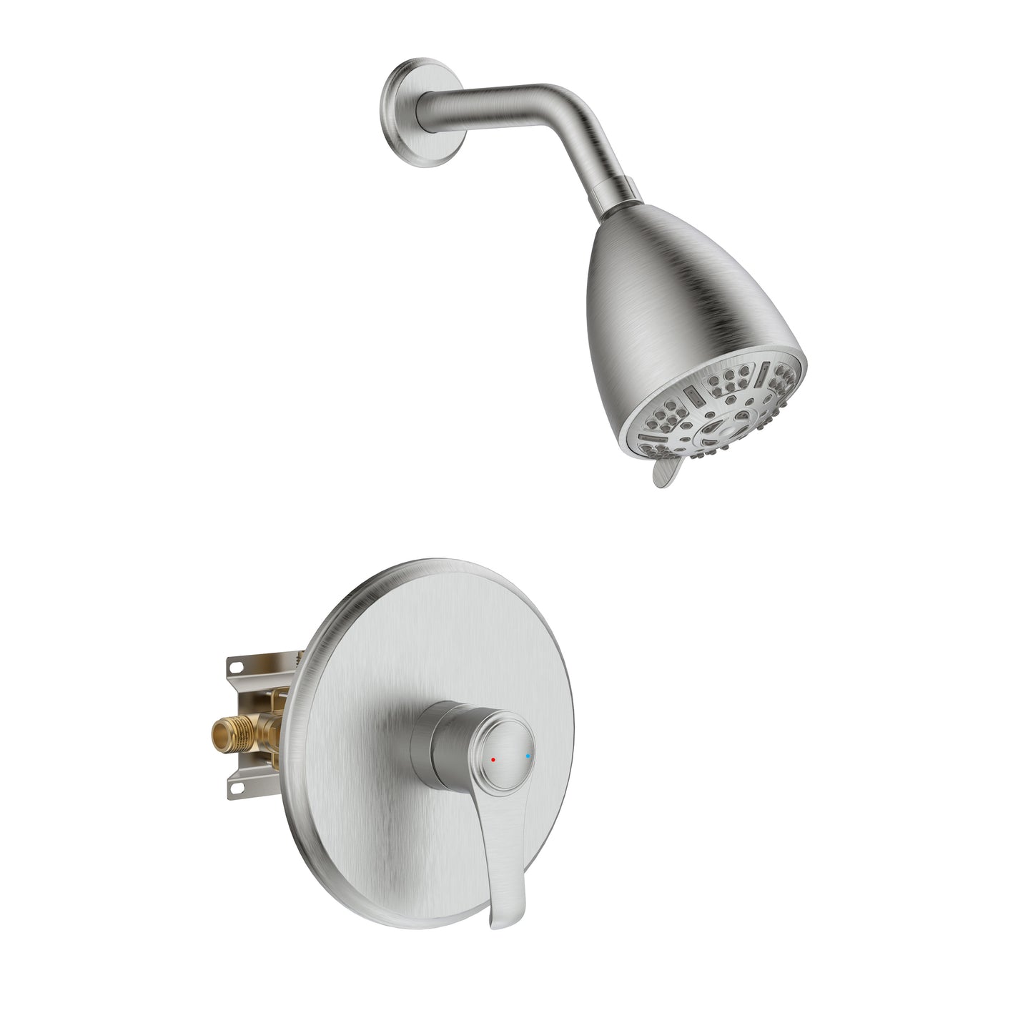 Large Amount of water Multi Function Shower Head - Shower System,  Simple Style, Filter Shower, Brushed Nickel