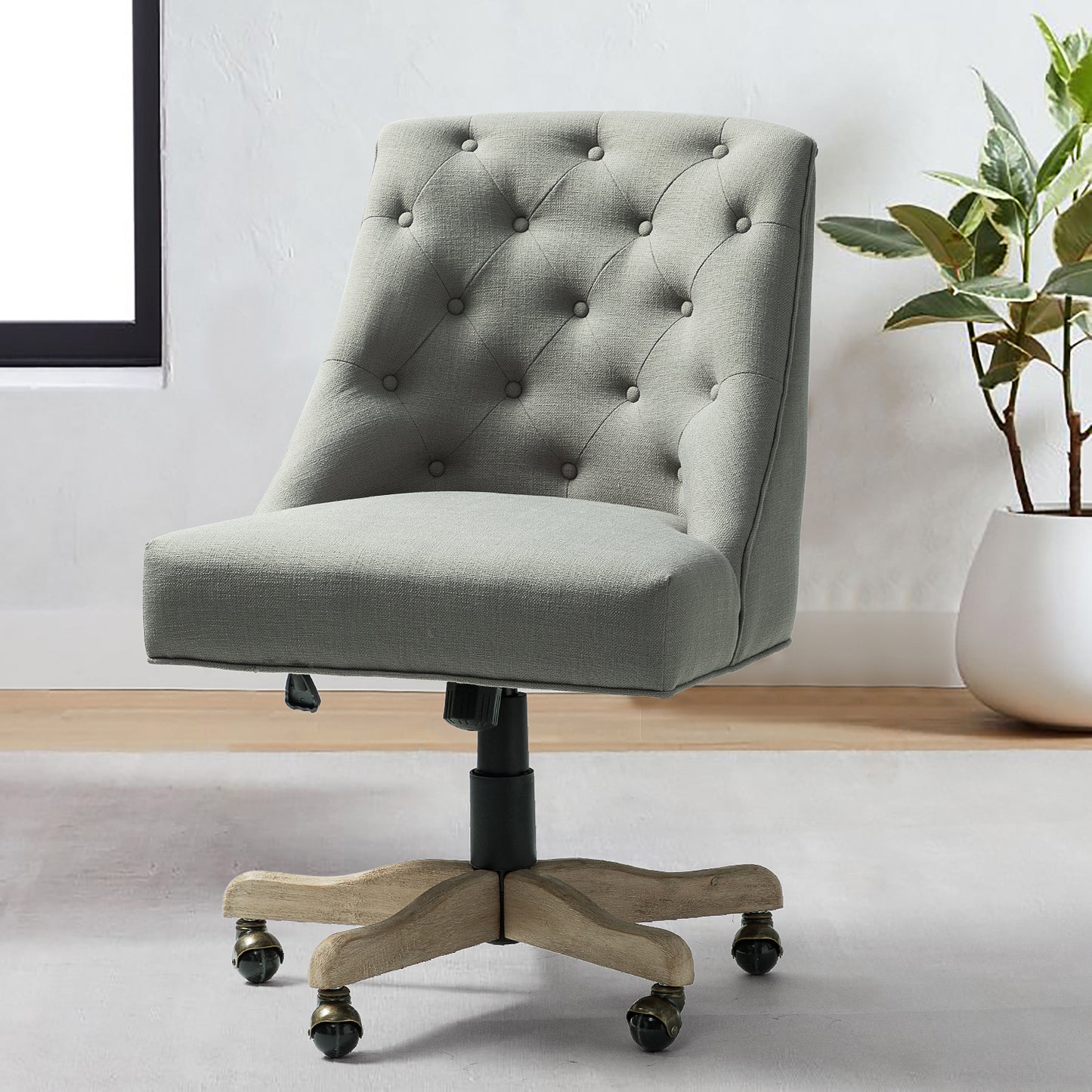 Syros Modern Office Chair with Tufted Back