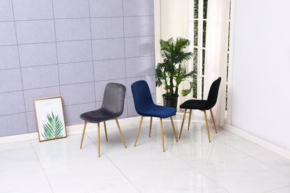 Dining Chair 4PCS（BLACK），Modern style，New technology，Suitable for restaurants, cafes, taverns, offices, living rooms, reception rooms.Simple structure, easy installation.