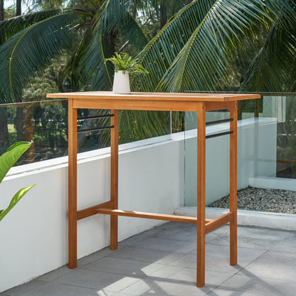 Gloucester Contemporary Patio Wood Bar Table