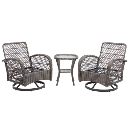 3pcs Outdoor Furniture Modern Wicker set