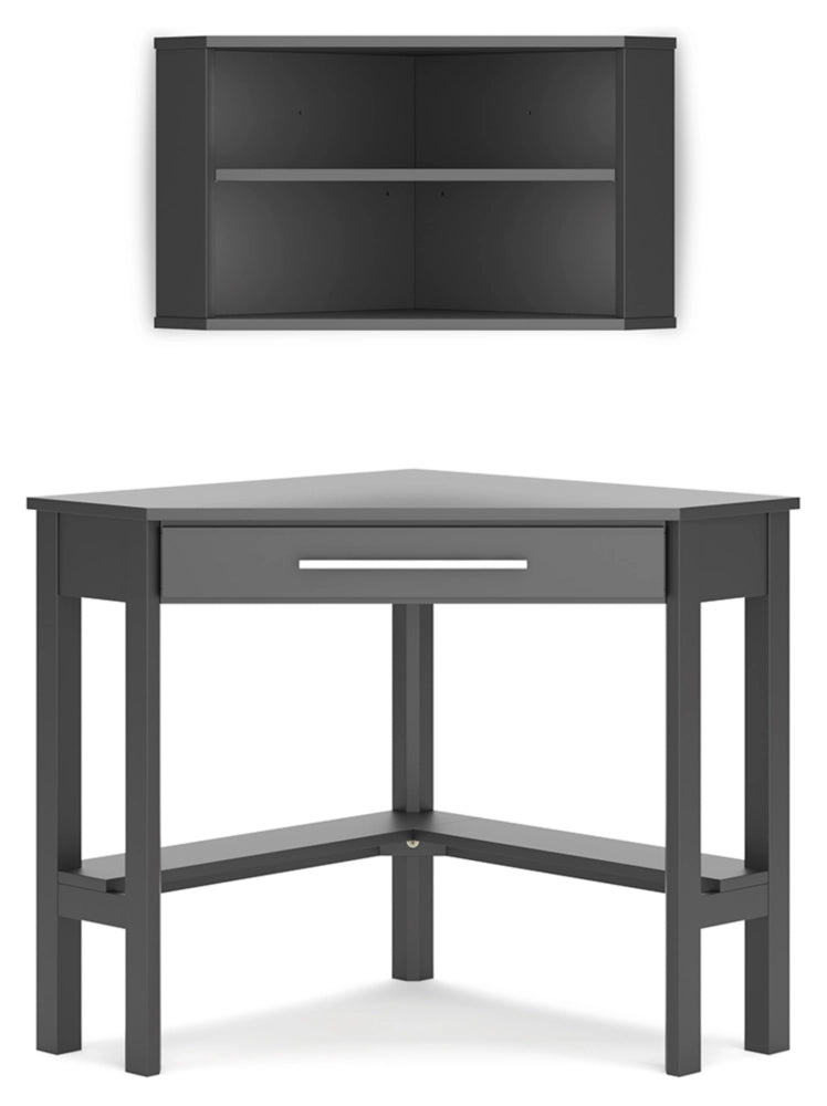 Ashley Contemporary Otaska Home Office Corner Desk with Bookcase H206H1