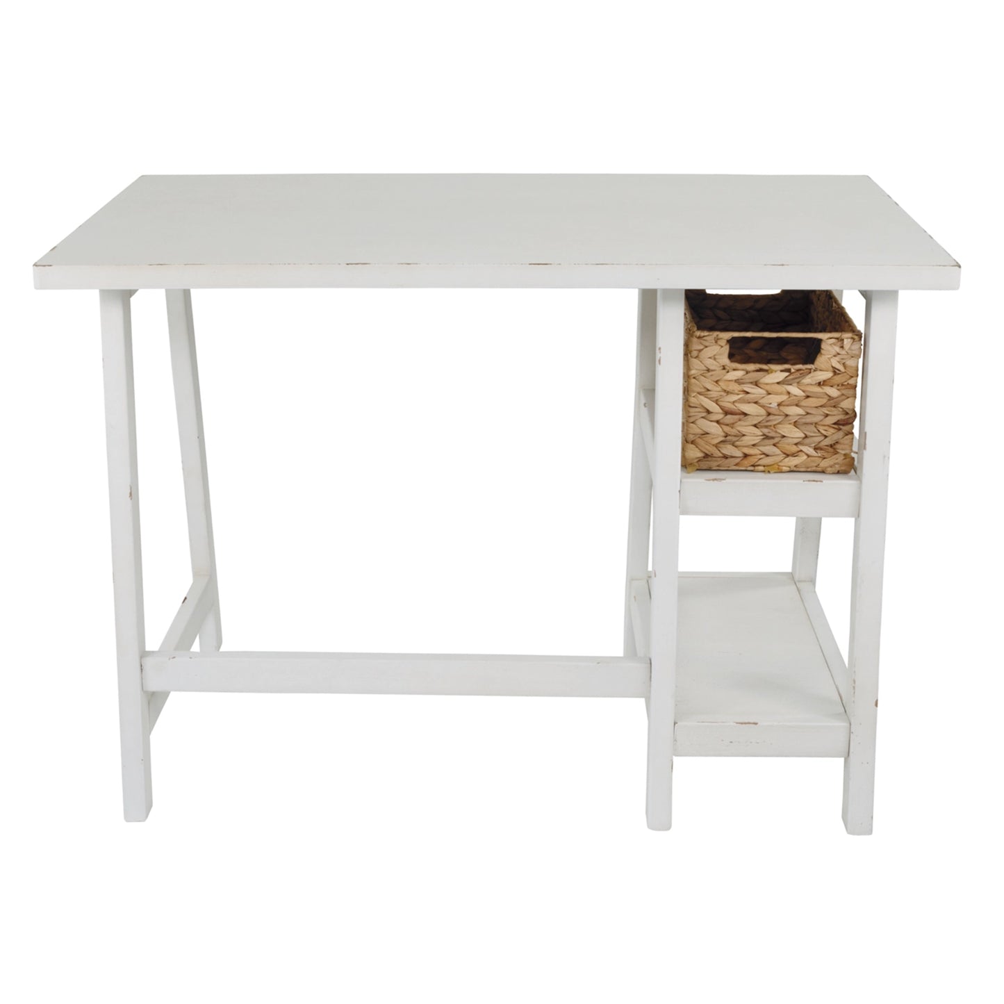 Ashley Mirimyn 42" Home Office Desk in Antiqued White H505-510