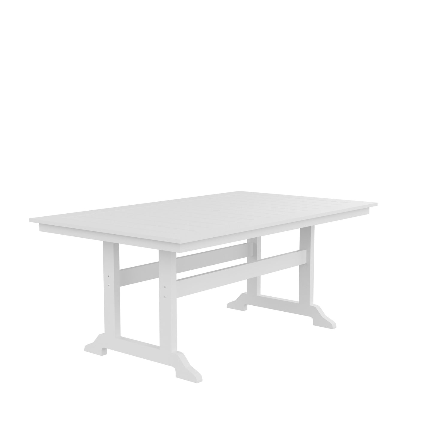 HDPE Dining Table, White