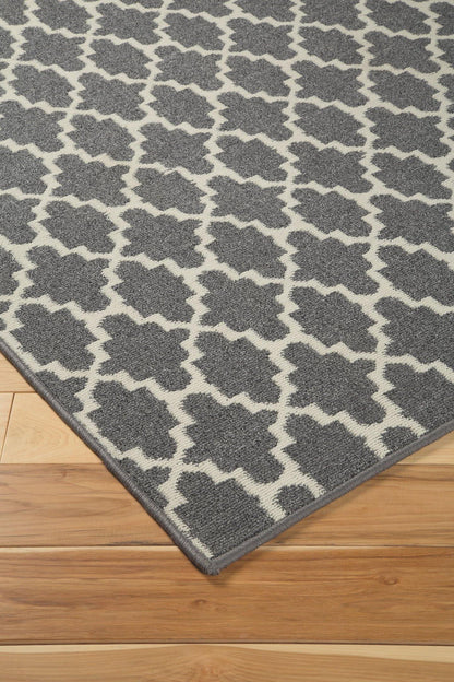 Ashley Nathanael Gray+Cream Casual 8' x 10' Rug R402131