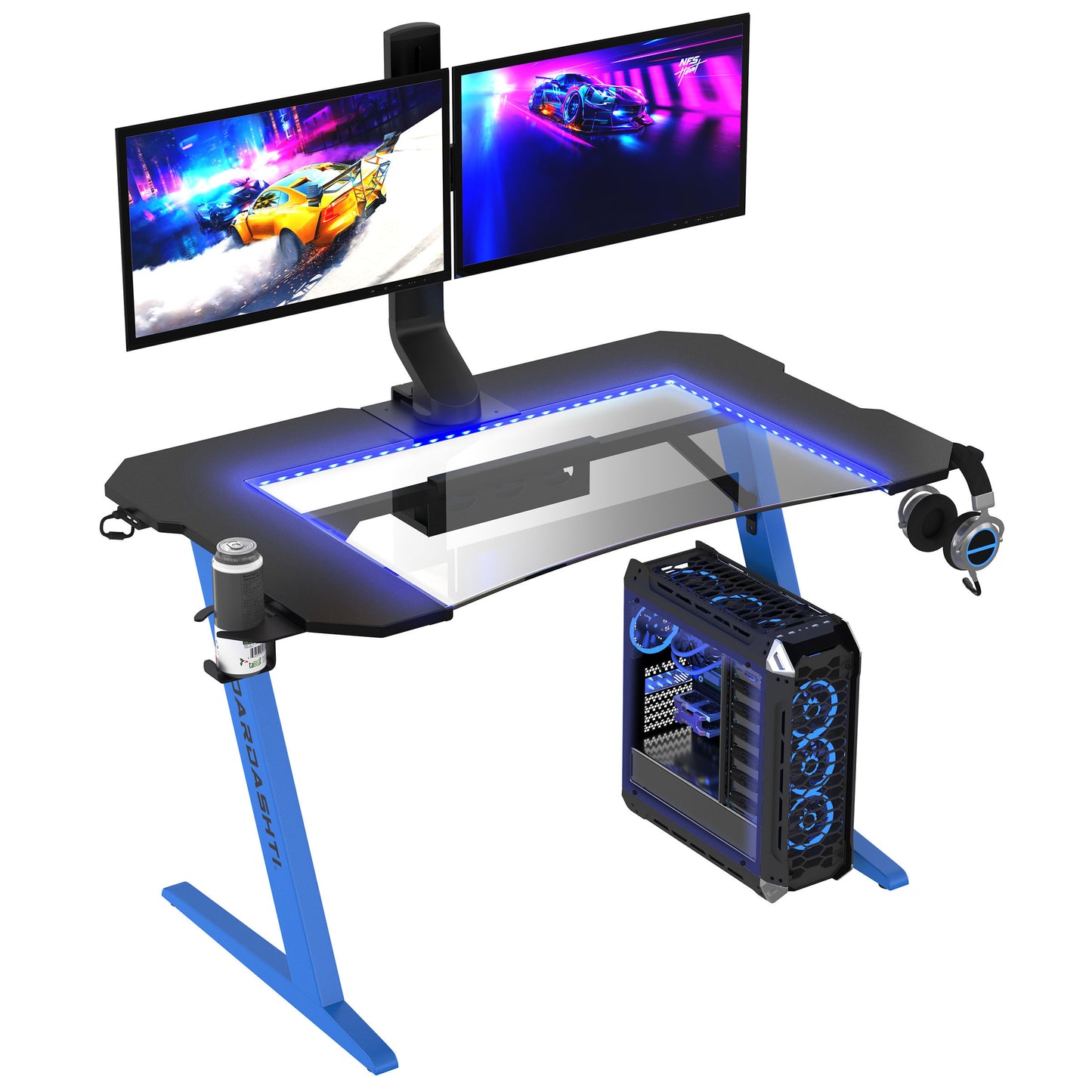 Dardashti Gaming Desk Z1-21-Cobalt Blue