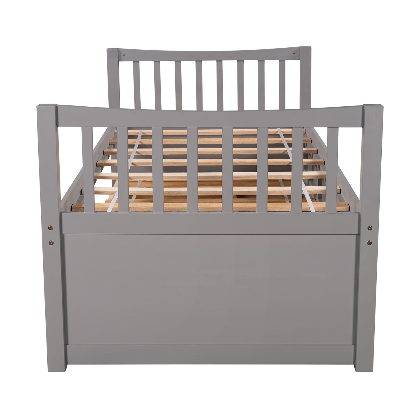 Daybed with Trundle and Drawers, Twin Size, Gray(Old SKU: LP000041EAA,LP000041AAE)