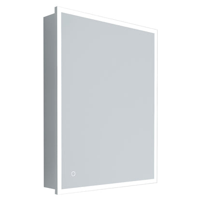 24x30 inch Rectangular LED Lighted Bathroom Medicine Cabinet with Mirror, Anti-Fog, Dimmable Lights, and Aluminum Frame