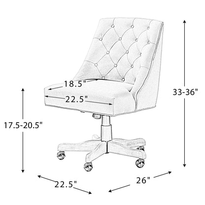 Syros Modern Office Chair with Tufted Back