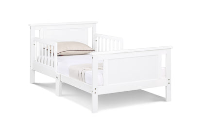 Connelly Reversible Panel Toddler Bed White/Rockport Gray