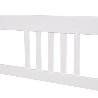 Twin Size Daybed Wood Bed with Two Drawers,White