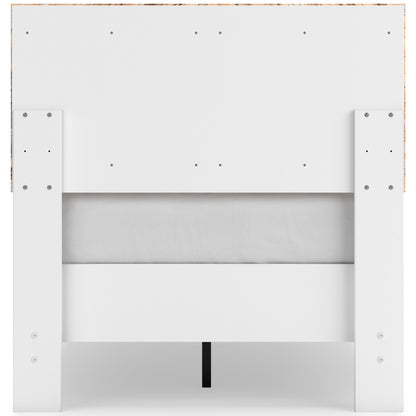Ashley Piperton Brown/White Contemporary Twin Panel Platform Bed EB1221B3