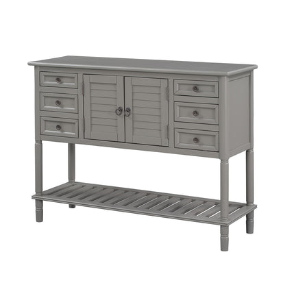 Liber 45.2” Wide Buffet Table with 6 Drawers