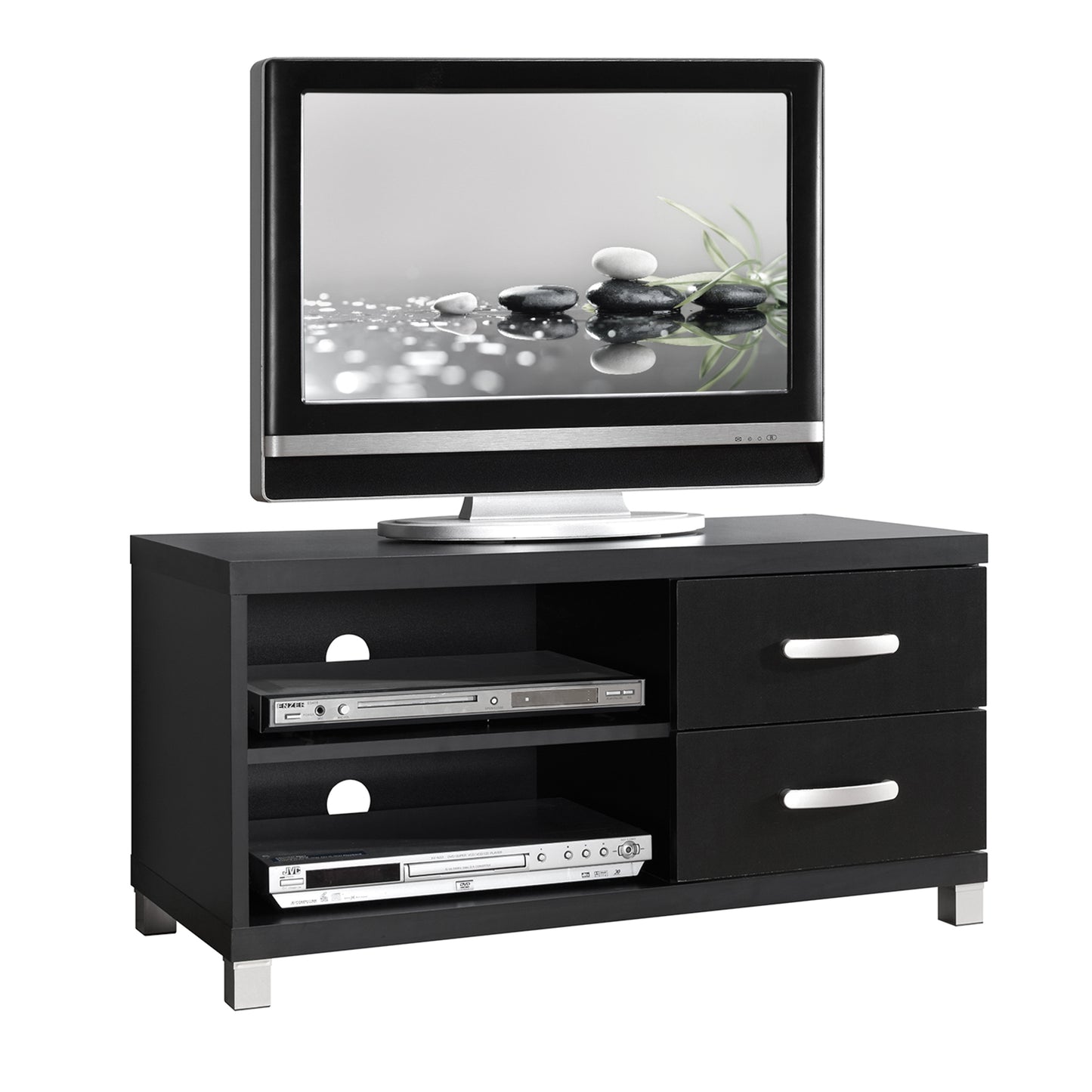 Techni Mobili Modern TV Stand with Storage for TVs Up To 40", Black