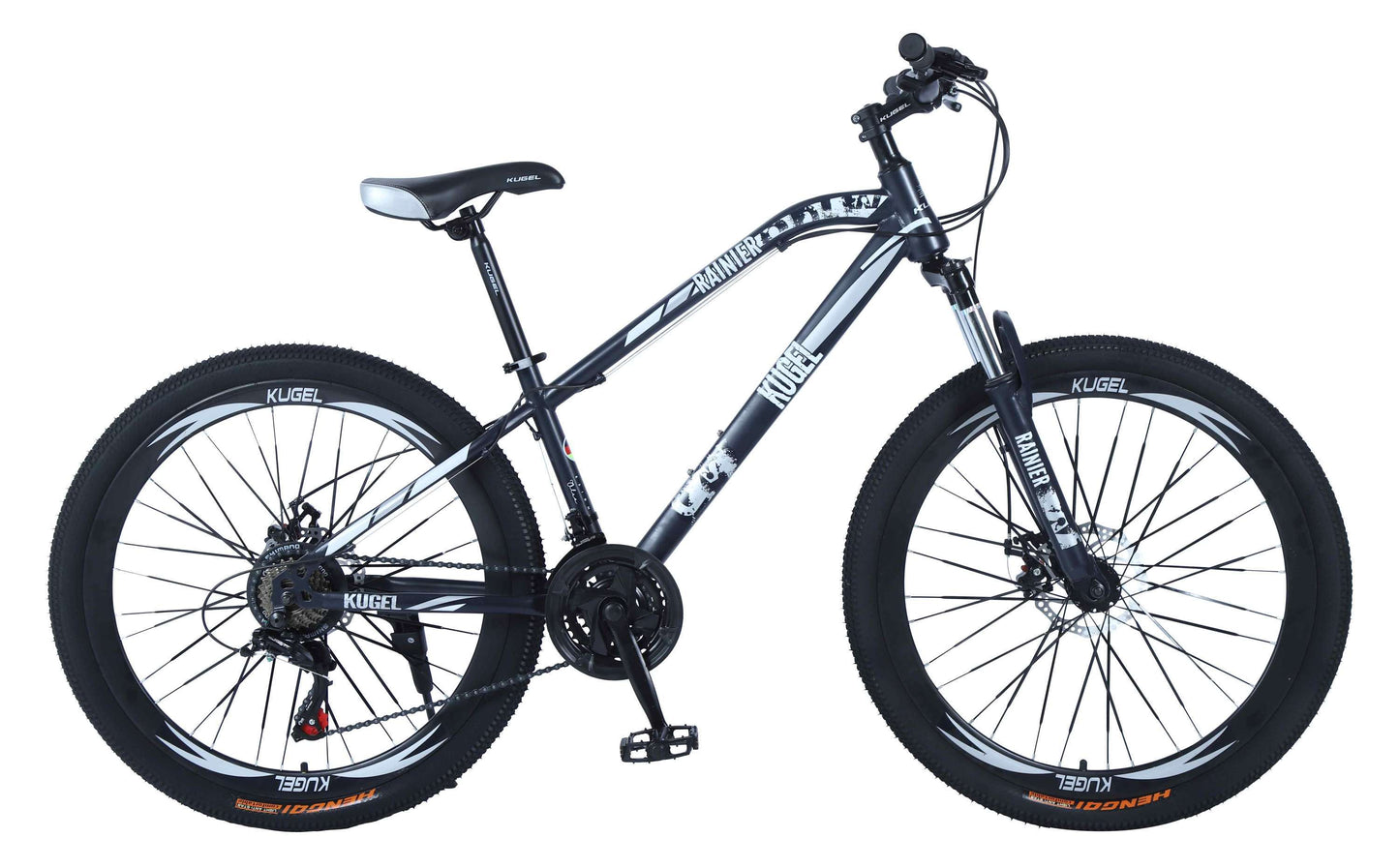 RAINIER MODEL 26"STEEL MTB Black/White