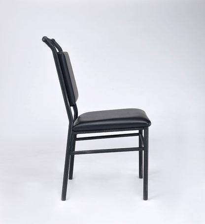 ACME Jodie Chair in Black PU & Antique Black 92249