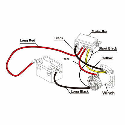 X-BULL 12000lbs Electric Winch Synthetic Rope Crystal Film