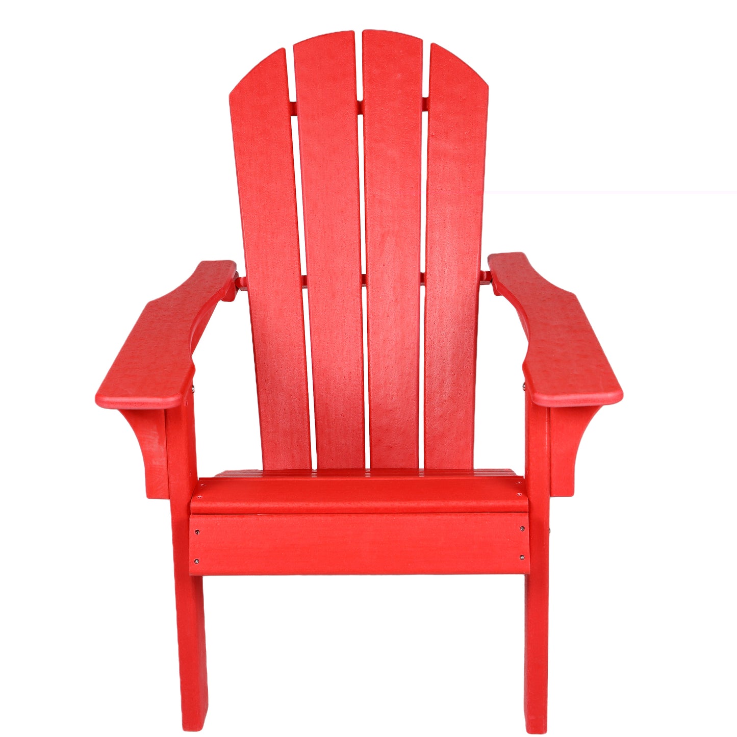 Adirondack Chair Holder HDPE Patio Chairs Weather Resistant Outdoor Chairs for Lawn, Deck, Backyard, Garden, Fire Pit, Plastic Outdoor Chairs - Red