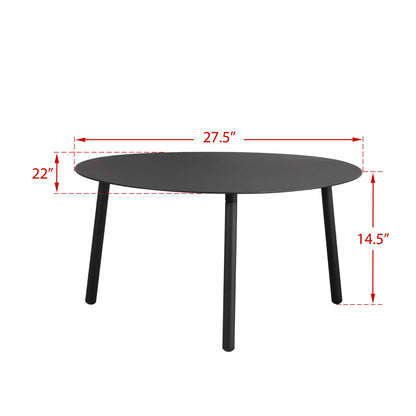 Aluminum Side Table for Outdoor Indoor Coffee Table Easy to Assemble, Rust Resistant