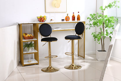 Bar Stools with Back and Footrest Counter Height Dining Chairs  2pcs/ctn