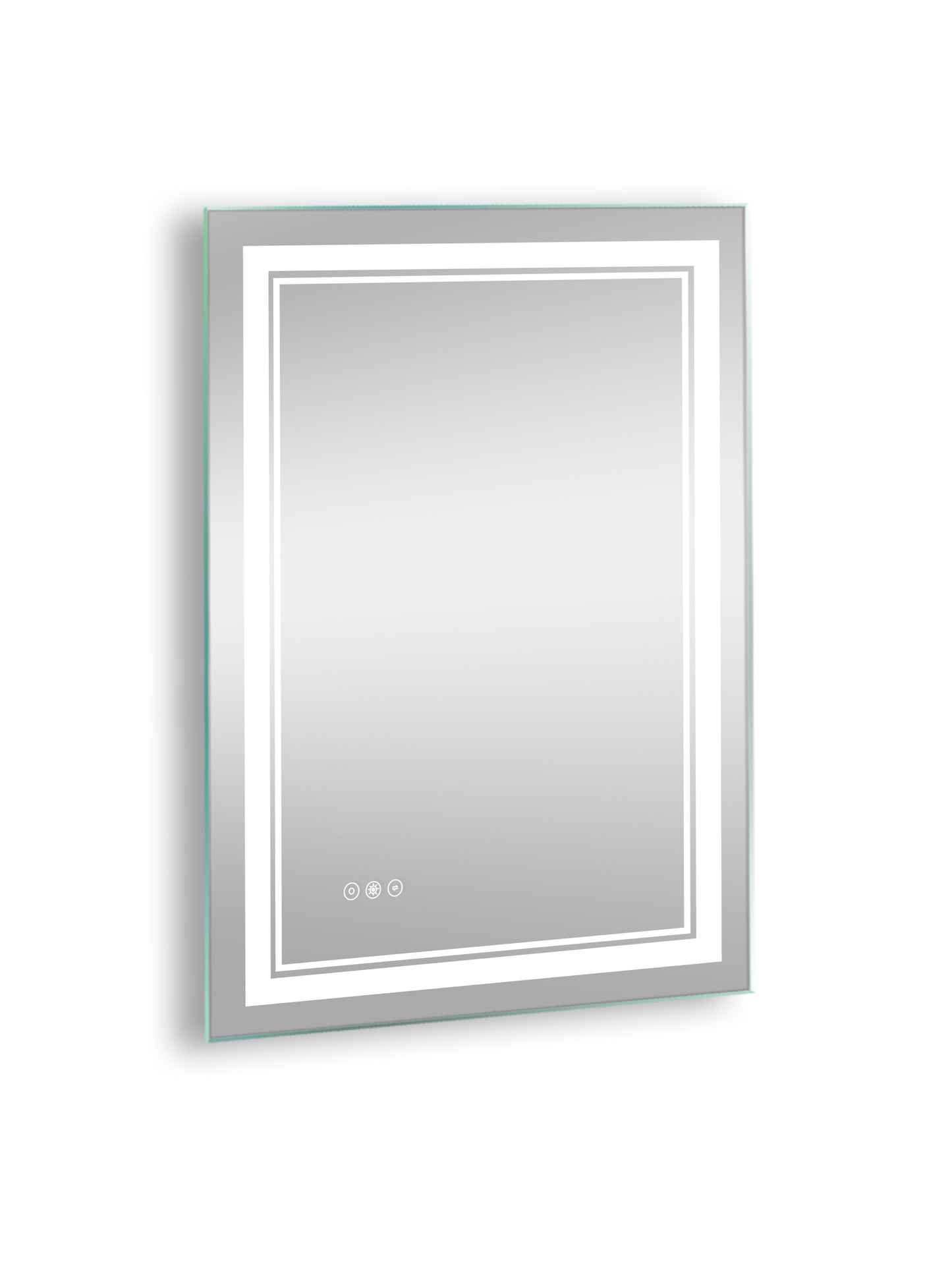 24 x 32 Inch LED Mirror Bathroom Wall Mounted Vanity Mirror Anti-Fog Mirror Dimmable Lights Brightness Memory , with Touch Switch(Horizontal/Vertical)