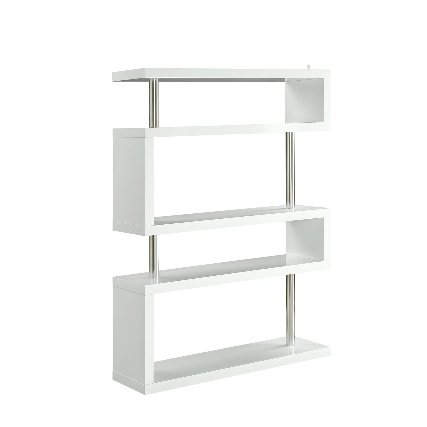 ACME Buck II Bookcase in White Finish OF00273