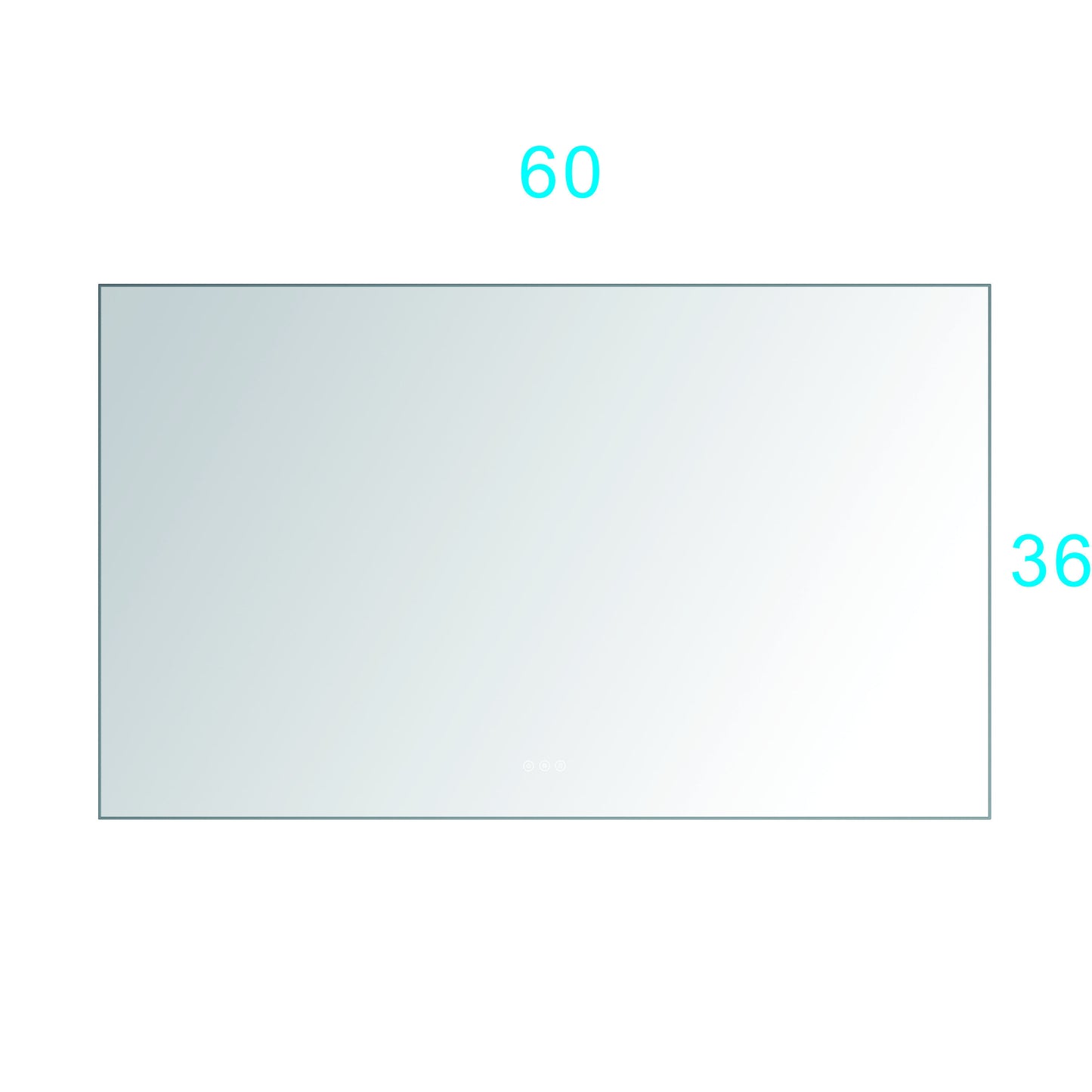 60x 36Inch LED Mirror Bathroom Vanity Mirror with Back Light, Wall Mount Anti-Fog Memory Large Adjustable Vanity Mirror