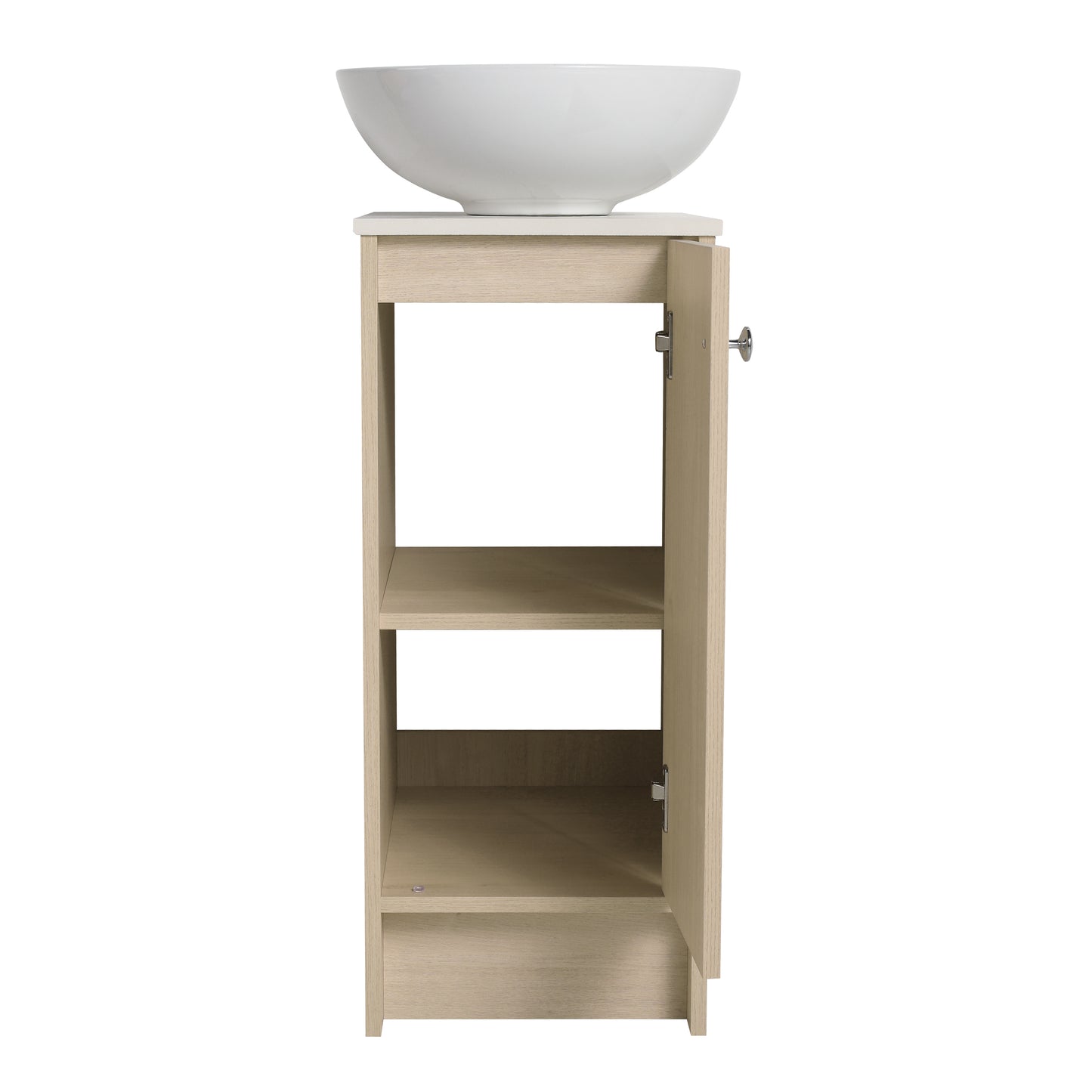 13" Bathroom Vanity with Sink, Freestanding Bathroom Vanity with Soft Close Door and Shelf（Top：BAB321MOWH）