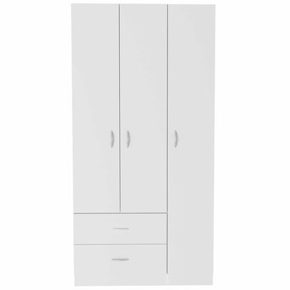 Rowaton 2-Drawer 3-Door  Armoire White