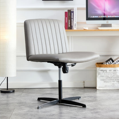 High Grade Pu Material. Home Computer Chair Office Chair Adjustable 360 ° Swivel Cushion Chair With Black Foot Swivel Chair Makeup Chair Study Desk Chair. No Wheels