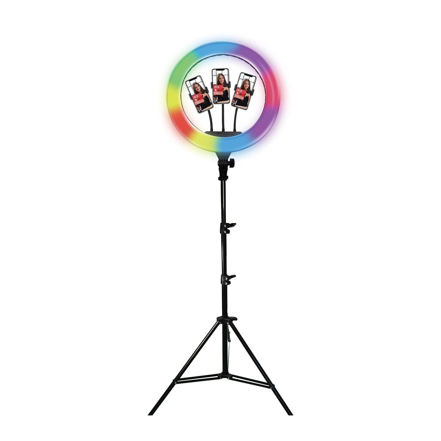 PRO Live Stream 18" 3-Device Ring Light with RGB (SC-3830RGB) by VYSN