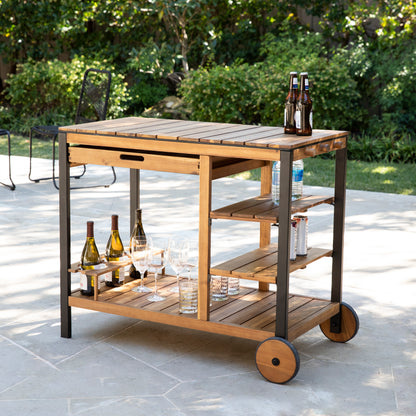 Murcott Outdoor Bar Cart