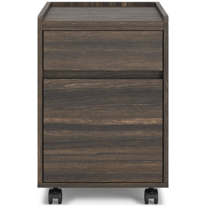 Ashley Zendex Dark Brown Contemporary File Cabinet H304-12