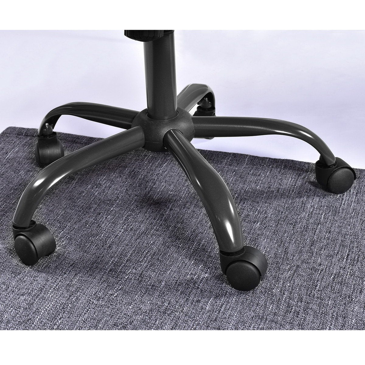 Velvet Upholstered Home office task chair - Dark Grey