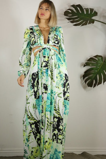 PRINTED MAXI DRESS