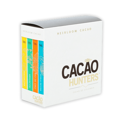 Cacao Hunters Heirloom Collection Dark Chocolate Gift by Bar & Cocoa