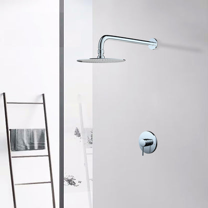 Wall Mounted Shower Faucet in Chrome(Valve Included)