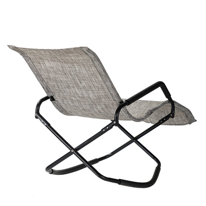 Melas Outdoor Patio 59.7" Long Folding Reclining Single Chaise