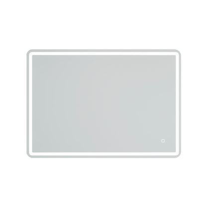 40 x 28 in.  Large Rectangular Frameless Wall-Mount Anti-Fog Bluetooth LED Light Bathroom Vanity Mirror