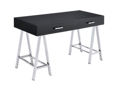 ACME Coleen Desk, Black High Gloss & Chrome 92227